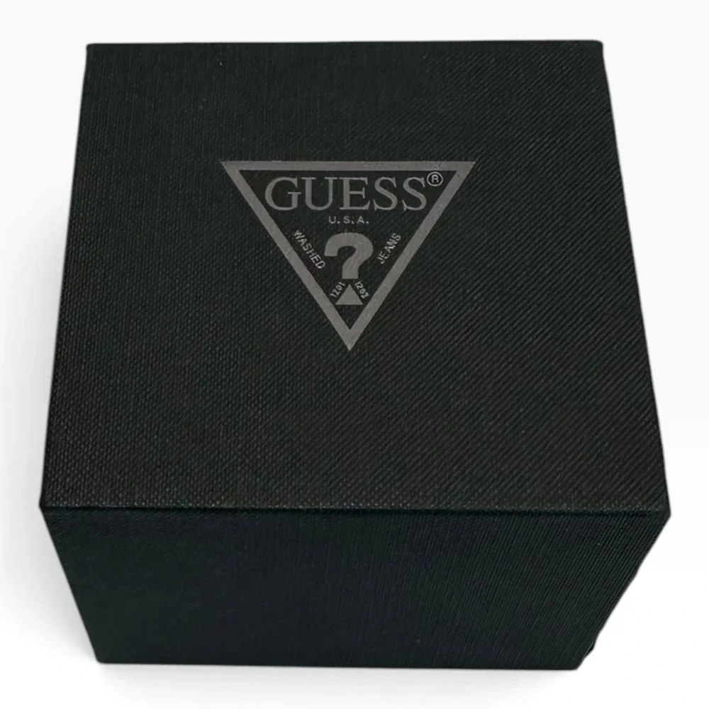 Guess Womens Watch 35mm Pink Dial Crystals Stainless G75791M New Battery